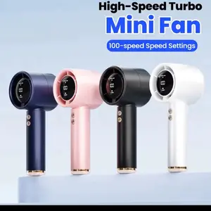 USB Rechargeable Portable Turbo Fan, Home & Building Ventilation Cooling Device