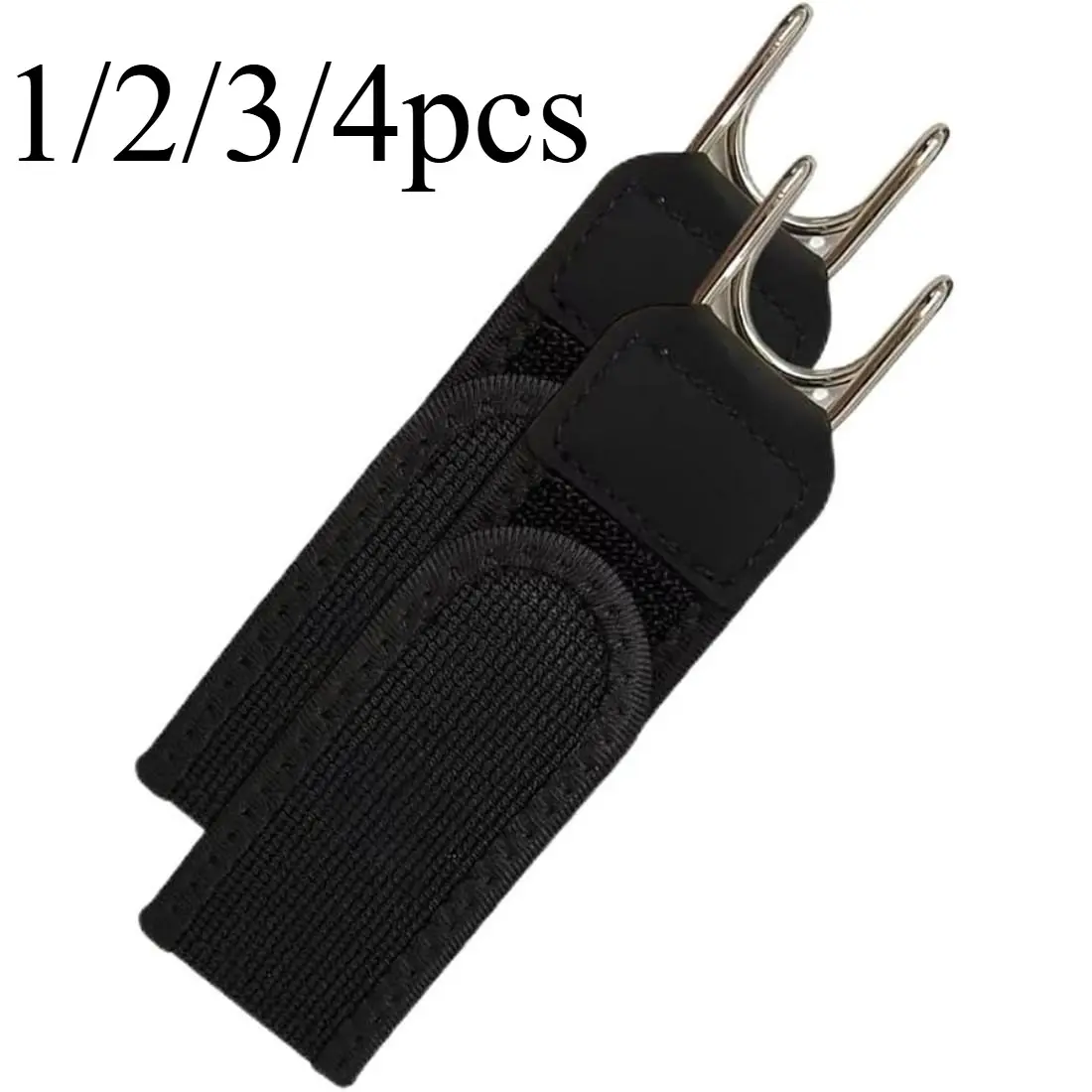 1/2/3/4pcs Lazy Waistband Metal Hook Elastic Tactical Belt, Creative Military Style Buckle Design, Durable & Comfortable Fit, Stretchy Waist Belt, Adjustable Elastic Belt, Elastic Waist Belts