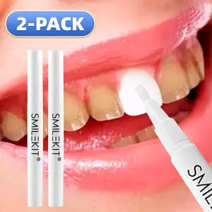 2-Pack 18% Pap Teeth Whitening Pen, Deep Cleaning Tooth Whitener, 2ML Portable Travel Size, Effective Dental Care Solution