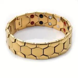 Link Bracelets for Men, Stainless Steel/Black/Gold Plated Cuban Link Chain Bracelets, Unisex Chunky Bracelets, Xmas Fathers Day Jewelry for Him