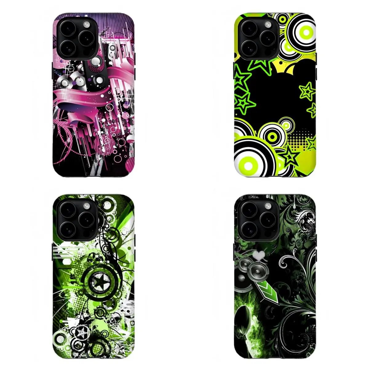 Y2K Emo Graffiti Phone Case|Retro 2000s Punk Aesthetic Protective Cover For iPhone 17 Pro Max 16 15 14 13 12 11 for Samsung S21 S22 S23 S24 S25 Phone Case|Tough Phone Case|Gift for Him/Her