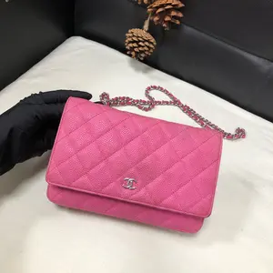 Pre-owned CHANEL SN18 pink woc