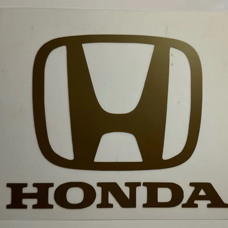 Honda Vinyl Sticker ORO - Available in Multiple Colors - Durable and Stylish Car Decal for Honda Enthusiasts