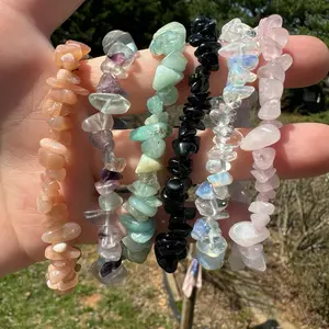 Stretchy Crystal Chip Bracelet - Choose Your Crystal Type