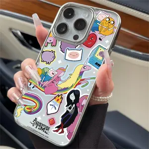 Rainbow Unicorn Adventure Time Phone Case for iPhone 16 15 14 13 12 11 Pro Max X XR XS Max 8 7 Plus, Luxury Protective Transparent Soft Back Cover, Accessories