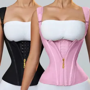 Women  Vest Sports Shapewear  Zippered Buttoned Tight Fitting Corset Waist Cross Border