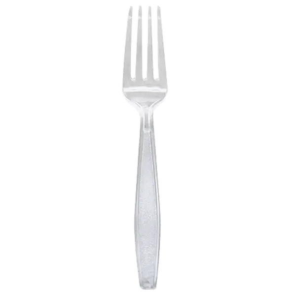 [1,000 ct] PS Plastic Extra Heavy Weight Fork, Clear