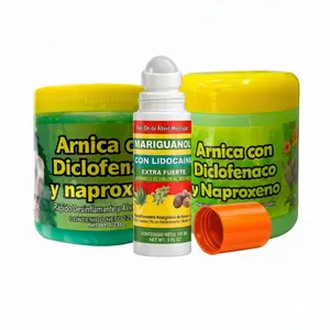 Ultimate Pain Relief Bundle: Mariguanol Herbal Muscle Roll-On + Gel Diclofenaco y Naproxeno 125g + Arnica Massage Balm 250g