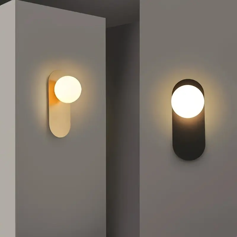 2pcs Nordic Simple Wall Lamp G9 Base, Creative Personalized Bedside Bedroom Corridor Staircase Living Room Hallway Wall Light