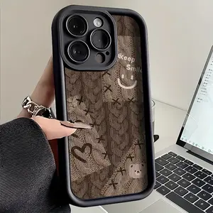 Brand new creative and stylish smiley face pattern phone case, TPU shockproof full protection case, suitable for iPhone 17/16/15/14/13/12/11 PRO MAX PLUS AIR E XS and PROMAX MINI, an ideal gift for friends and family, T2060