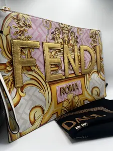 Pre-owned FENDI canvas clutches & wristlets Flat Pouch