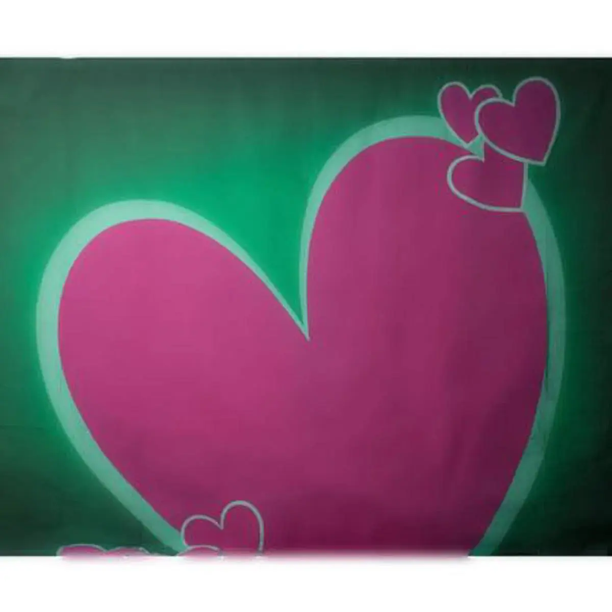 Belle Drape Scenic Series Photo Background, Style #920, 10x12' Painted Muslin, Hearts Color