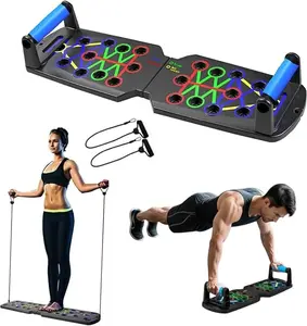 Push Up Board, 17 in 1 Portable Foldable Push Up Bar, Home Gym Fitness Training Equipment for Men and Women, Versatile Workout Tool for Fitness Enthusiasts Summervibes