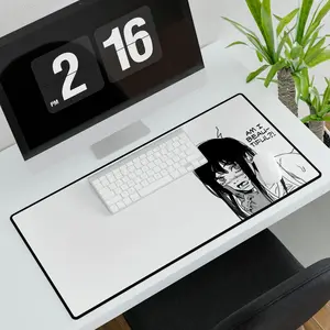 Chainsaw Man Yoru War Devil Asa Mitaka Desk Mat - Customizable Neoprene Anti-Slip Mouse Pad - Mystical Office Decor, Desk Mat, PC Accessories.