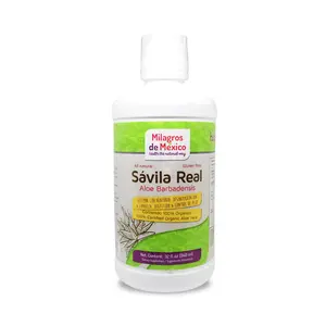Milagros de Mexico Savila Real Aloe Vera Drink, 32 oz – Refreshing Hydration & Daily Wellness