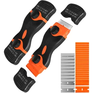 Razor  Scraper, Double Edge Razor Scraper Remover Tool with 30 count  for Labels Stickers  Removal Auto Window Tint Vinyl Tool Application (2 Pack)