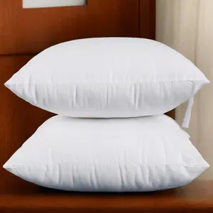 Set of 2, 18 x 18 Inches Throw Pillow Inserts, Square Decorative Couch Sofa Pillow Inserts