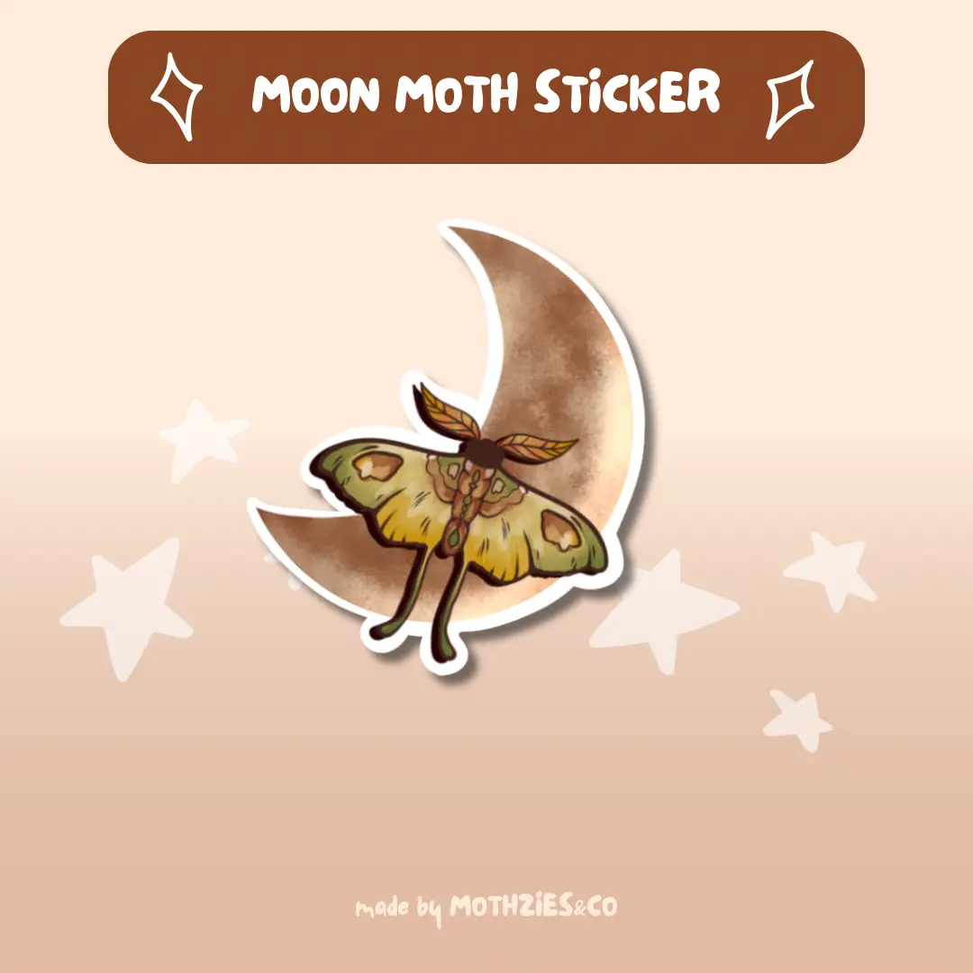Moon Moth Sticker
