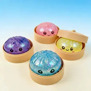 Party Favors Gifts - Extra Large Dumpling Squishy Ball Stress Relief Toys, Soft TPR Squeeze Toys for Kids Adults, Anxiety Relief Squishy for Father's Day, Party Bag Fillers
