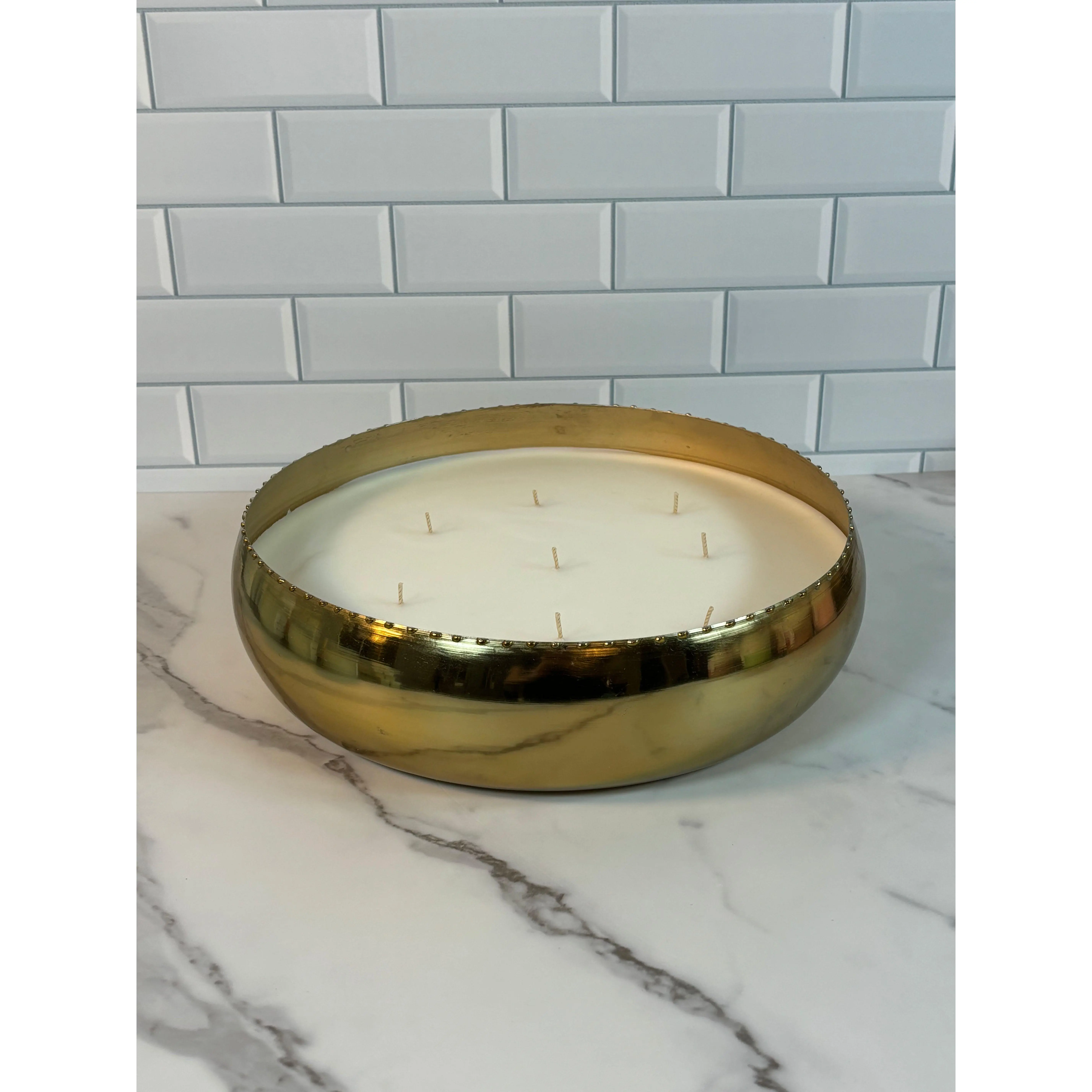 Regal Gold Centerpiece Candle