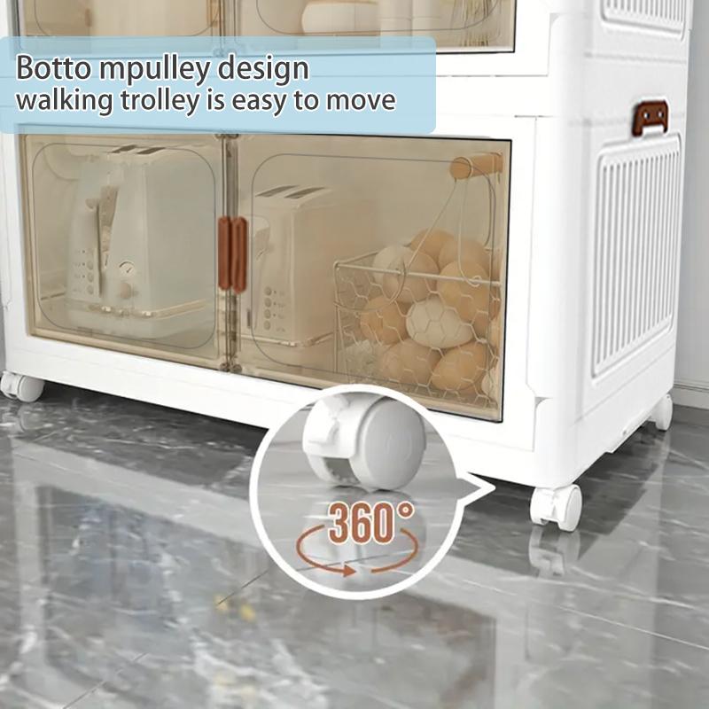 60cm 2-3-4-5 layers Collapsible Storage Bins with Lids, Folding Storage Box For Home, Kitchen and Office,Stackable Closet Organizer with wheels, With Doors Cube Storage Containers 60cm 2-3-4-5 layers Collapsible Storage Bins with Lids, Folding Storage Box For Home, Kitchen and Office,Stackable Closet Organizer with wheels, With Doors Cube Storage Containers