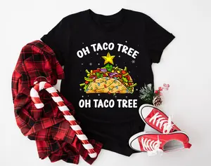 Oh Taco Tree Shirt, Mexican Christmas Shirt, Latina Christmas Party Shirt, Xmas Mexican Food Shirt, Feliz Navidad Shirt, Taco Lover Gifts