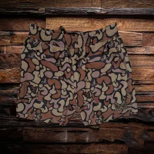 Whitetail Hunt Camp Shorts Dark Duck Camo | Hunting Shorts | Waterfowl Hunting Shorts | Marsh Camo Shorts | Duck Hunting Apparel | Fishing Shorts | Hiking Shorts | Tactical Training Shorts | Quick Dry Lightweight Athletic Shorts | Gift for Him