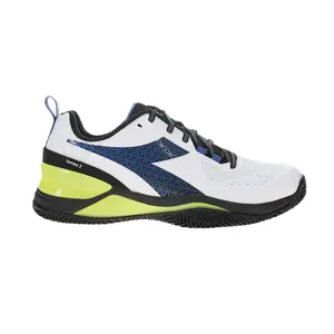 diadora Mens Blushield Torneo 2 Clay Tennis Sneakers Shoes - Black, Green, White