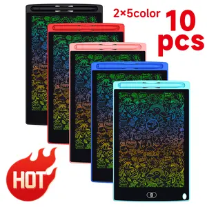 10 Pack LCD Writing Tablet for Kids, 8.5 Inch Colorful Doodle Board Drawing Tablet, Erasable Doodle Pad for Toddlers, Educational Learning Toys Birthday Gifts for Boys Girls Age 3 4 5 6 7 8