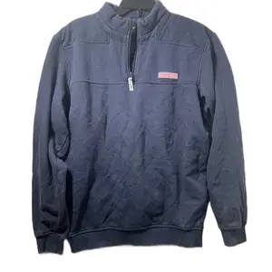 Vineyard Vines Navy Quarter Zip Pullover Fleece Sweater Sweatshirt Mens Sz Small