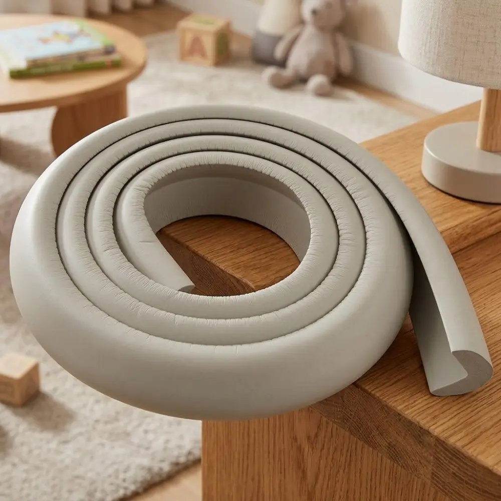 Upgraded L-Shaped Corner Guard: Self-Adhesive Waterproof Edge Protector, Child Safety Soft Bumper Pad, Cut-to-Fit Furniture Anti-Collision Strip, Non-Slip Table Corner Protection for Home Safety, Corner Protectors