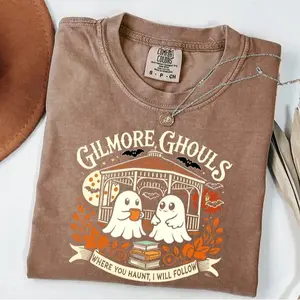Comfort Colors Gilmore Ghouls Shirt, Ghost Parody Halloween Tee, Fall Shirt For Gilmore Fans, Halloween Shirt, TV Show Fan Tee, Gilmore Tee