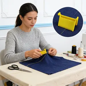 3 Pack Easy Grip Sewing Clips, Durable Plastic Sewing Tools for Beginners, Simple Operation Sewing Accessories for DIY Sewing Projects, Clothing Making, Home Sewing & Craft Use, Ideal for Seniors & Sewing Enthusiasts