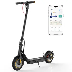 DXH Electric Scooter,10" Tires, Electric Scooter for Adults with 500W Motor,Up to 19MPH & 21Miles,Electric Scooter for Teens with Dual Braking Safe System, Folding Electric Scooter with APP