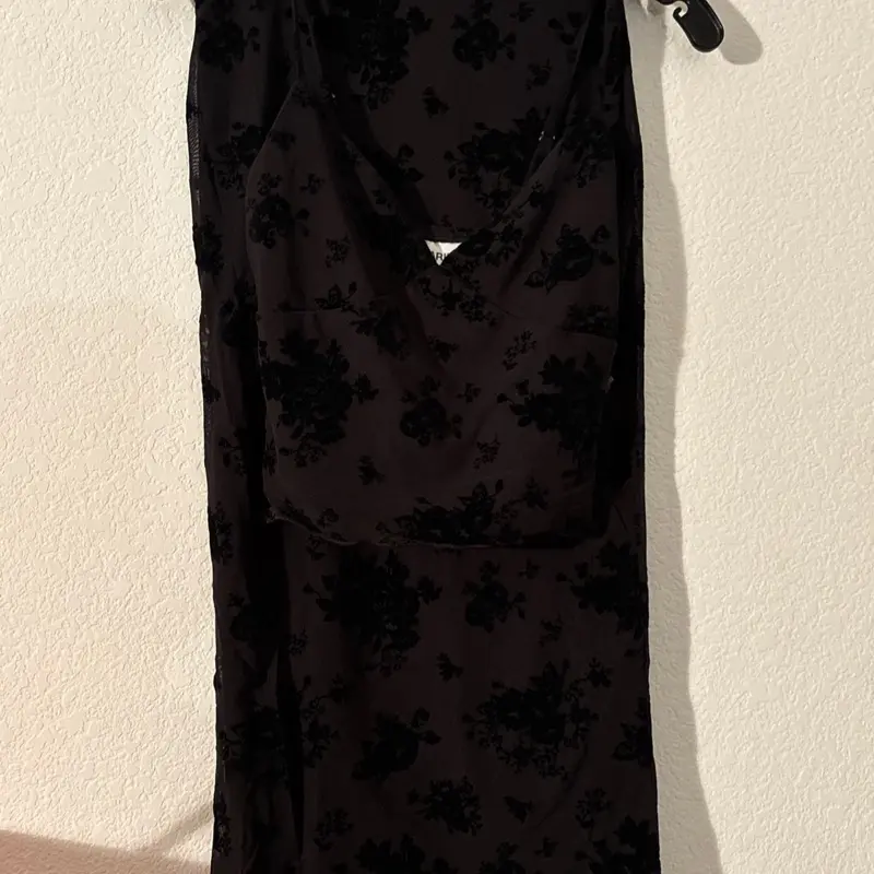 Women’s Mesh Cami 2 Piece Skirt Set Black NWT XXS 00