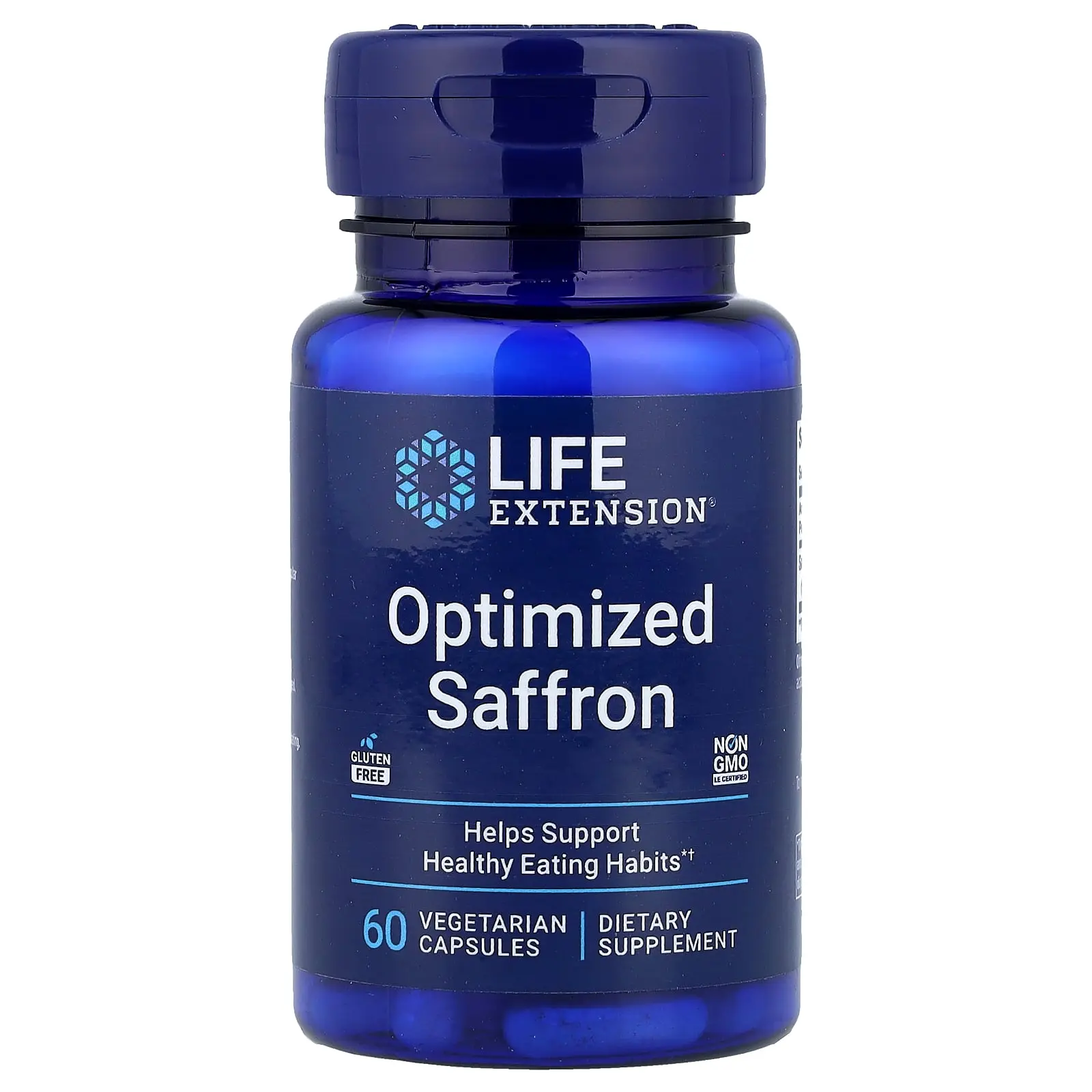 Life Extension Optimized Saffron, 60 Vegetarian Capsules (78 mg per Capsule)