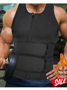 Men's Waist Trainer Sweat Vest Shapewear, Men's Waist Trimmer Sports Tank Top Running Fitness Gym Wear, All-Season Clothing