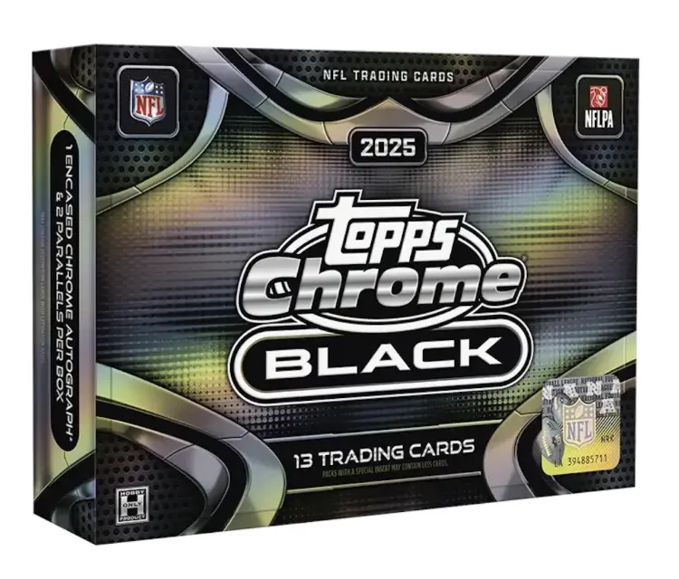 Break #66- (6 BOX)- 6 2025 Topps Chrome Black Hobby Box- PYT Break