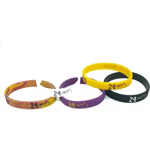 Silicone Wristbands for Men & Women Number 23/24 Basketball Player Bracelet Multiple Sports Wristbands for Basketball Lovers