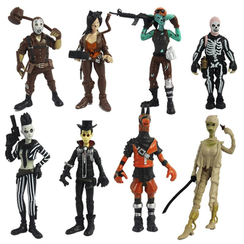 Fortnite Figure Toy Set, 8-Piece Action Figures with Weapons, Perfect Gift for Gamers, Home Decor, Fan Gifts, Collectible Models