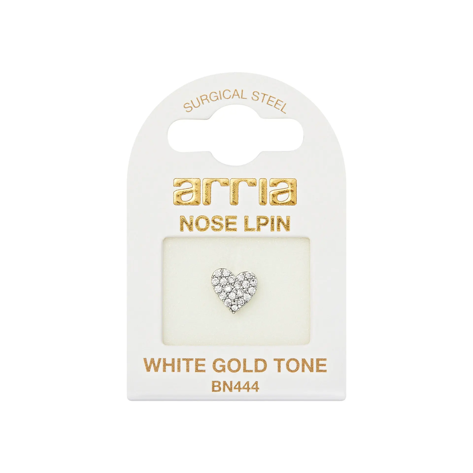 ARRIA BY KISS BN444 W.G NOSE LPIN HEART