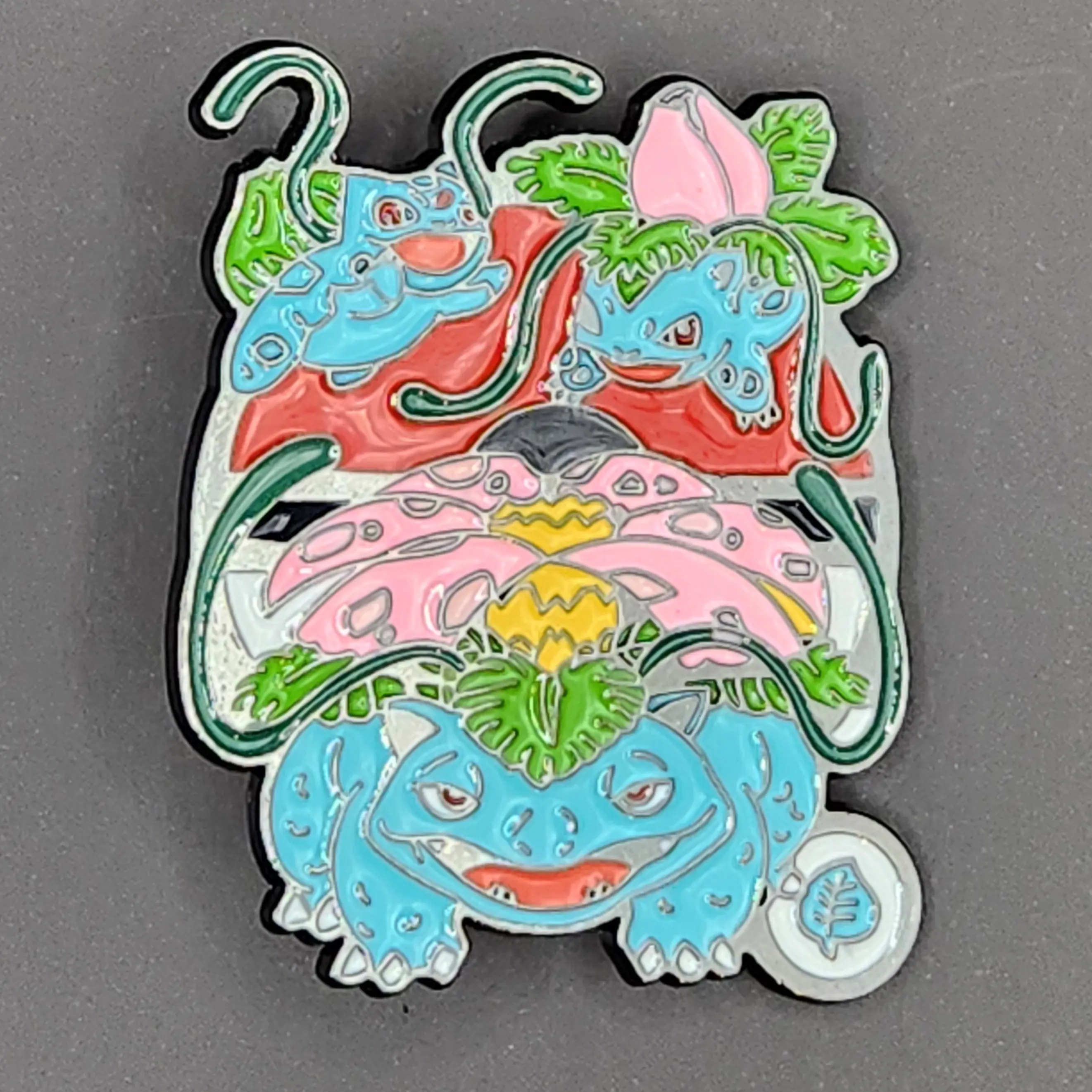 Bulbasaur Evolution Pokeball Enamil Pin