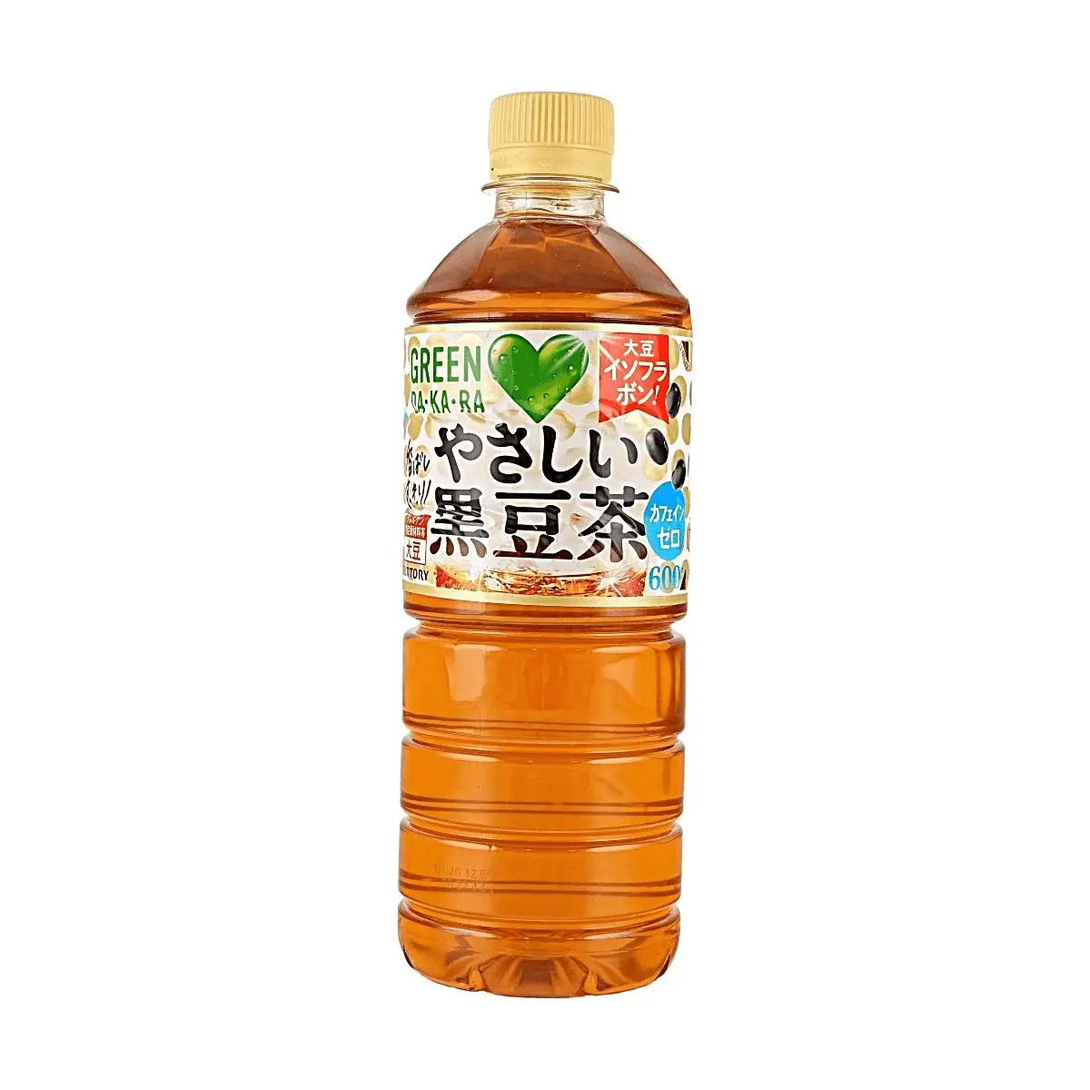 Suntory Green Daka Gentle Black Bean Tea, 0 Sugar 0 Fat 0 Calorie, Caffeine-Free, 600ml