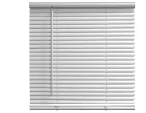 1" Cordless Vinyl Room Darkening Blinds, White, 31"W x 72"L