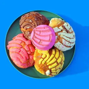 CONCHA BATH BOMB Fragrance Sweet Pan Dulce 4oz US Organic Shea Sunflower Cleanser Body Wash Soap Skin Repair Cleansing Scented Aroma