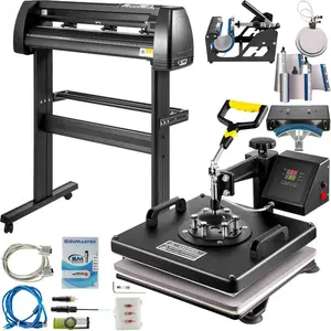 fathersdaygift VEVOR 8 In 1 Heat Press Sublimation Machine 28 Vinyl Cutter Cutting Plotter