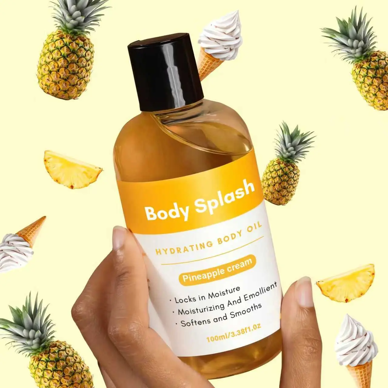 Promotional Body Spray Smooth Skin Moisturizing Body Oil, Scented Body Oils, Fragranced Body Oil, Choose Your Favorite Scent, Ideal Travel Companion for Perfect Four-Day Trip