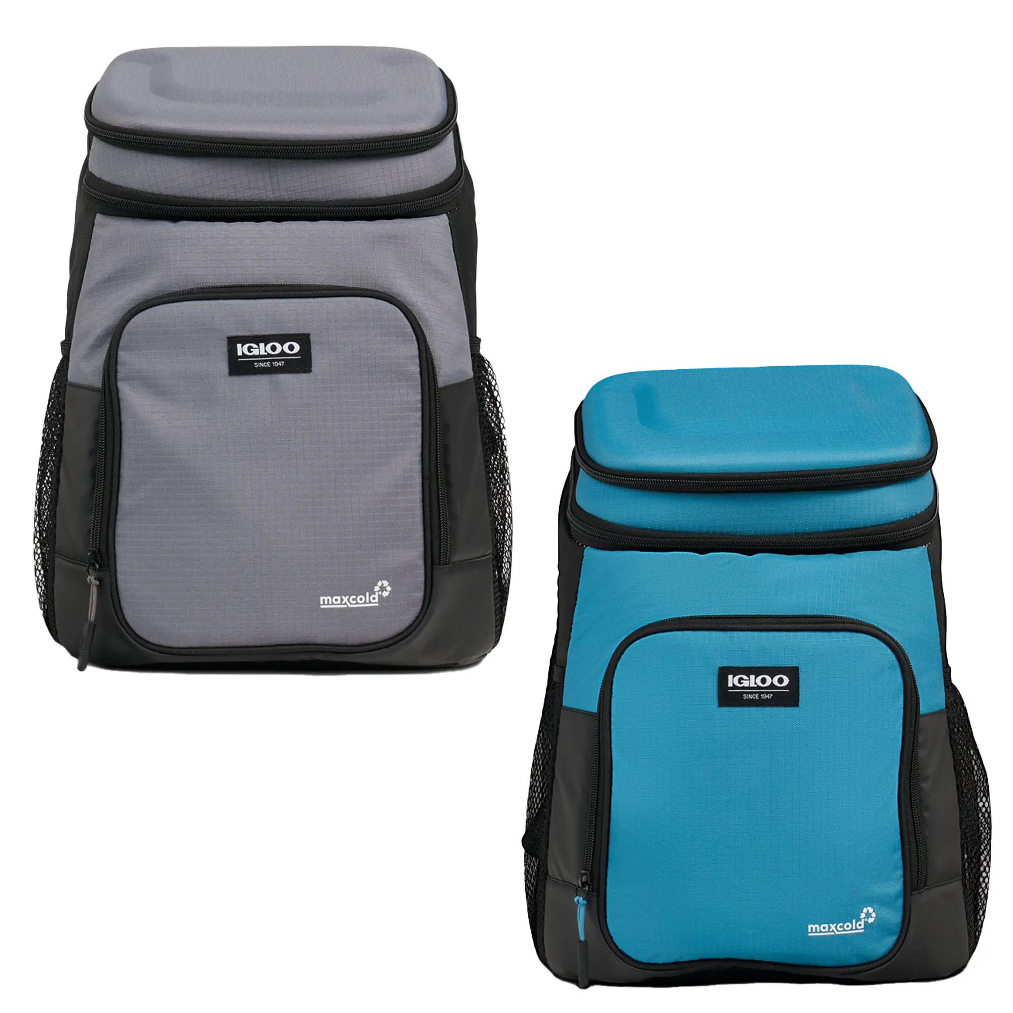 Igloo - Maxcold Latitude Hardtop Backpack - 18 Cans, Polyester,Mesh, Hdpe Foam, Hiking / Light Outdoor, Backpack Shape, Lightweight Coolers & Cool Bags, Insulated Can Coozie Coolers & Cool Bags, Portable Coolers & Cool Bags