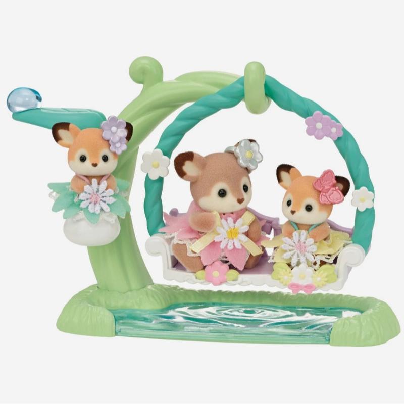 Sylvanian Families Deer Babies Floral Swing Set FS-56 Calico Critters