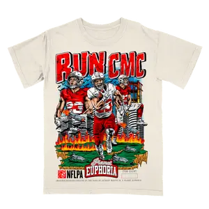 Run CMC #23 49ers Tee #/500 | Christian McCaffrey Gear, Niners Fan Identity, Limited Retro Washed All-Purpose Beast Essential